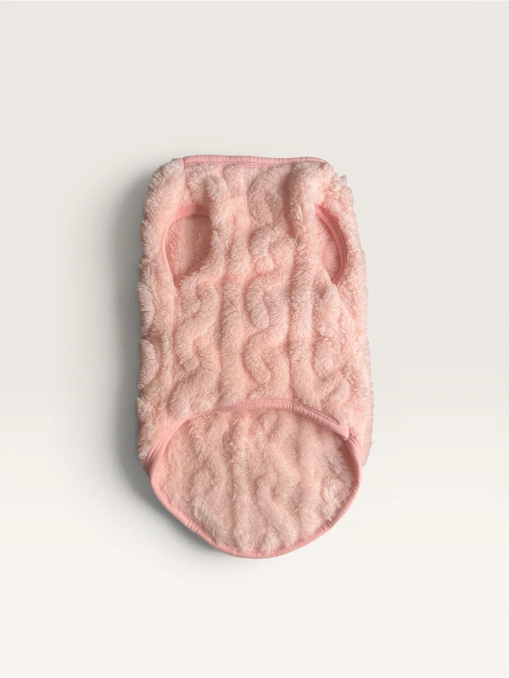 Soft Pink Quilted Dog Vest — Cozy Pet Sweater